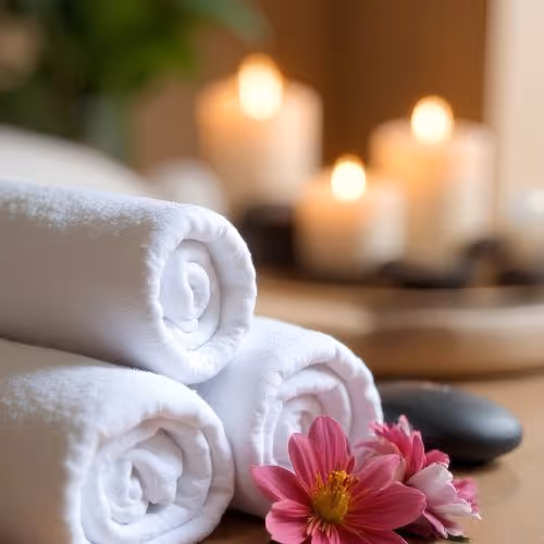 rolled towels