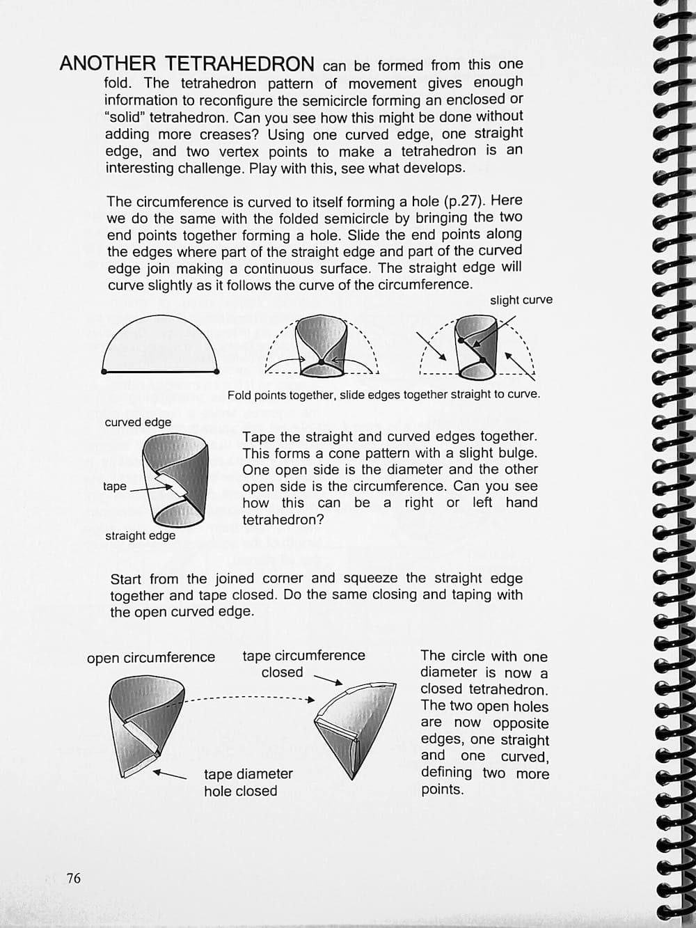Demonstrates over a hundred fundamental math terms and proportional relationships using the first fold in the circle.
