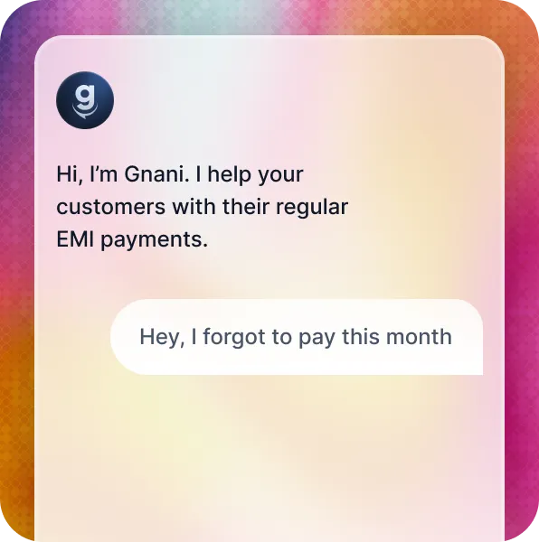 A text message that reads, hi, i'm gnar i help your.