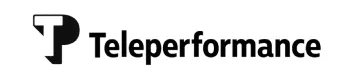 Teleperformance company logo with stylized T and P letters.