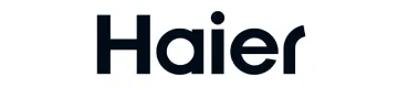 Haier brand logo in black text on a white background.