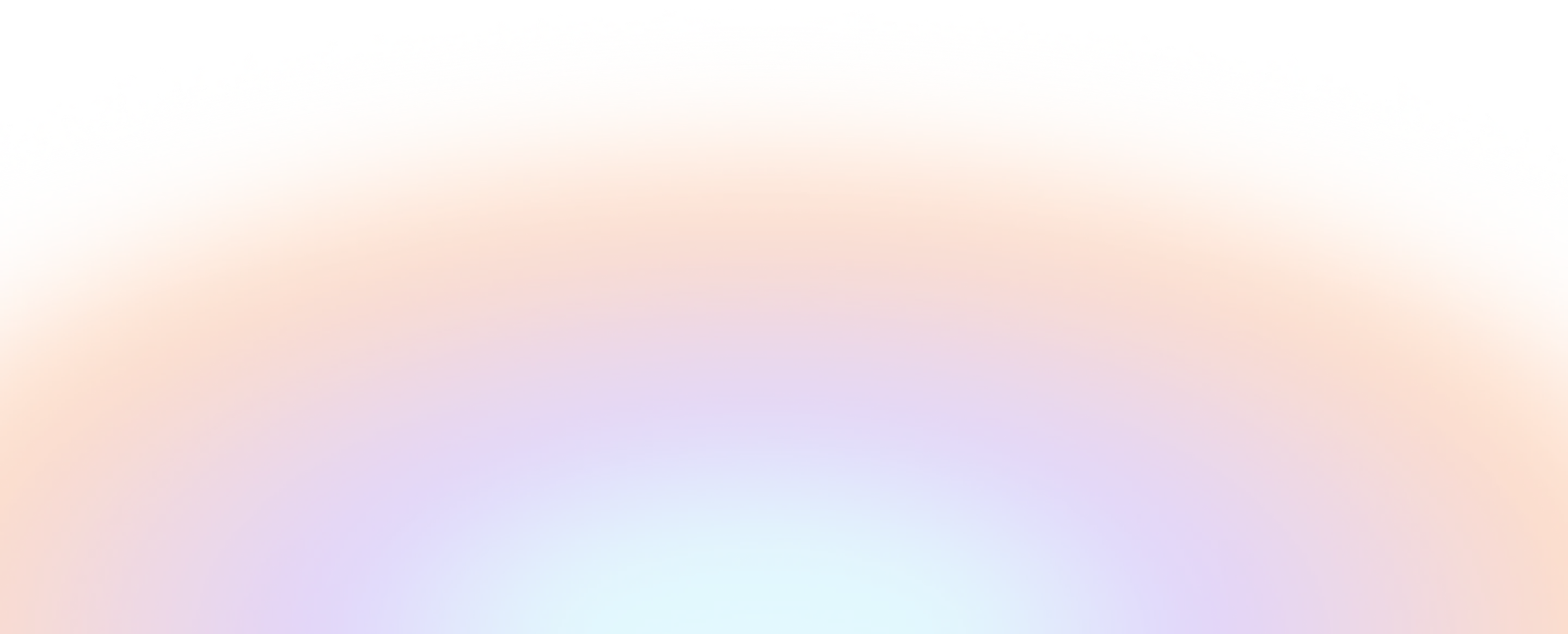 Gradient background with colors blending from light blue at bottom to purple, red, and white at top edges.