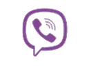 Purple Viber app icon with a phone handset inside a speech bubble.