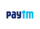 Paytm logo with blue and teal gradient text on white background.
