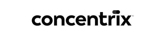 Concentrix company logo in bold black lowercase letters.