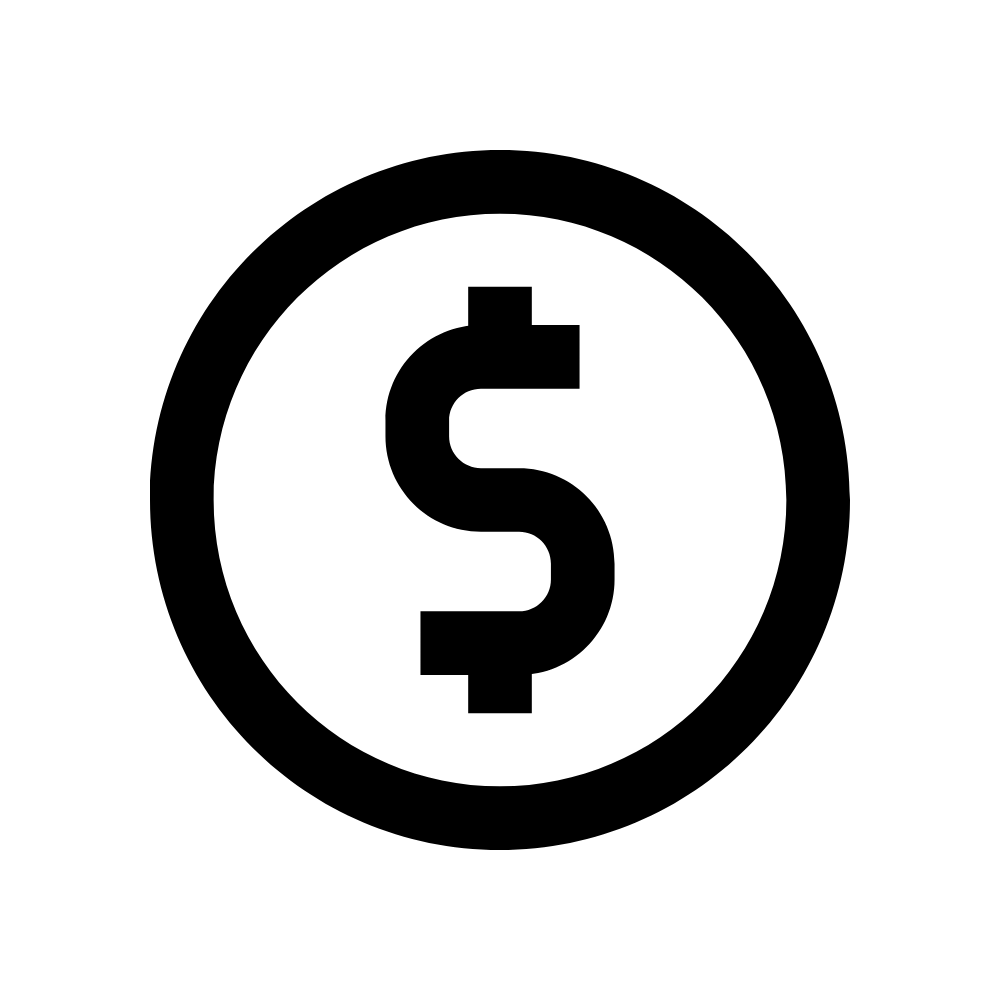 Dollar symbol icon