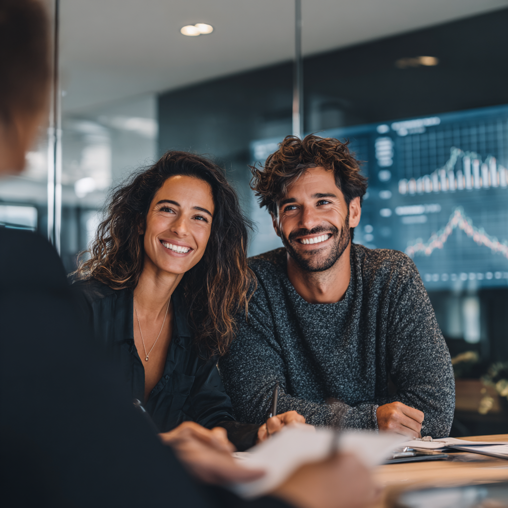 image of a family relaxing after unpacking
