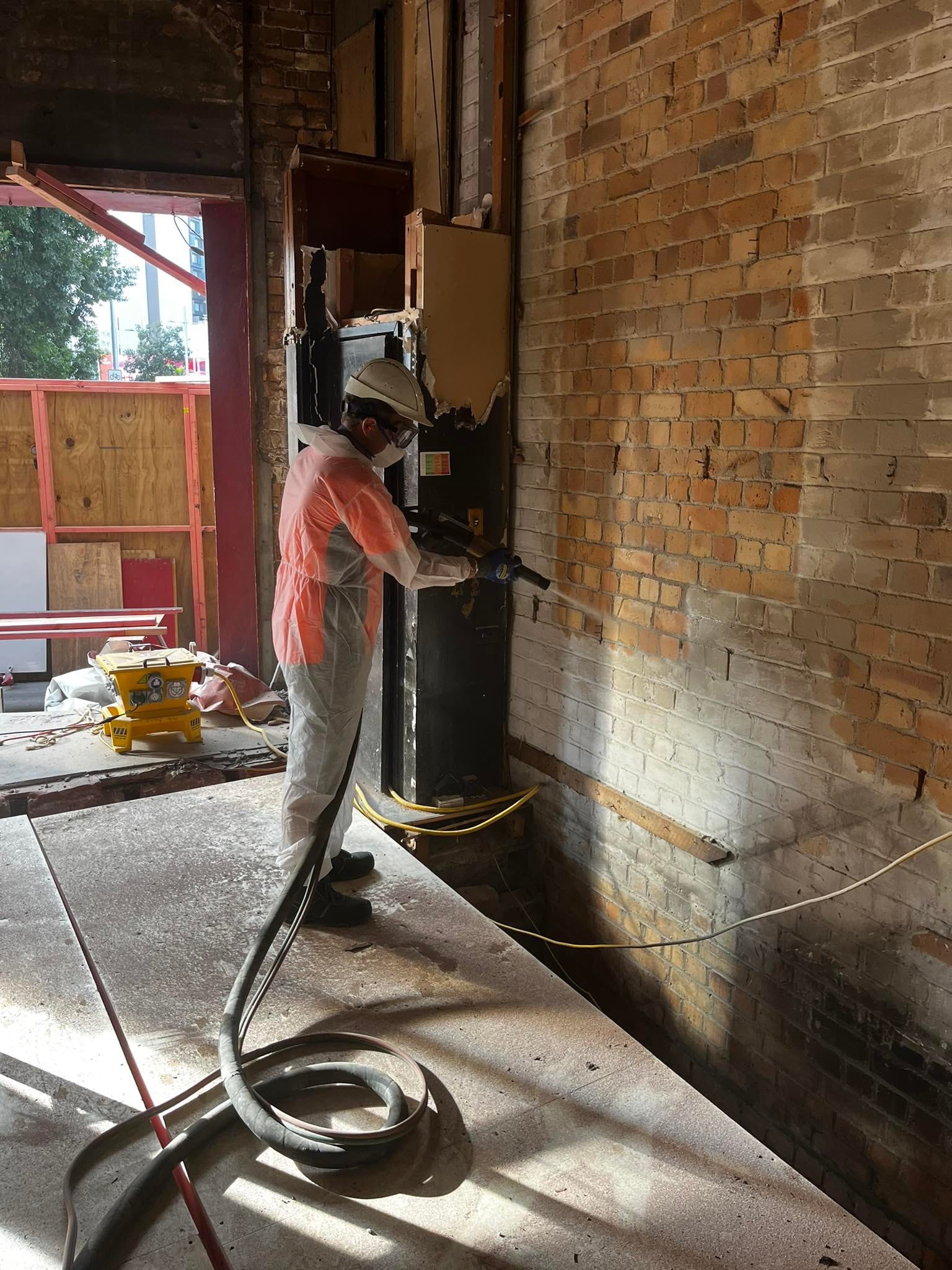 Industrial abrasive blasting and steel restoration work