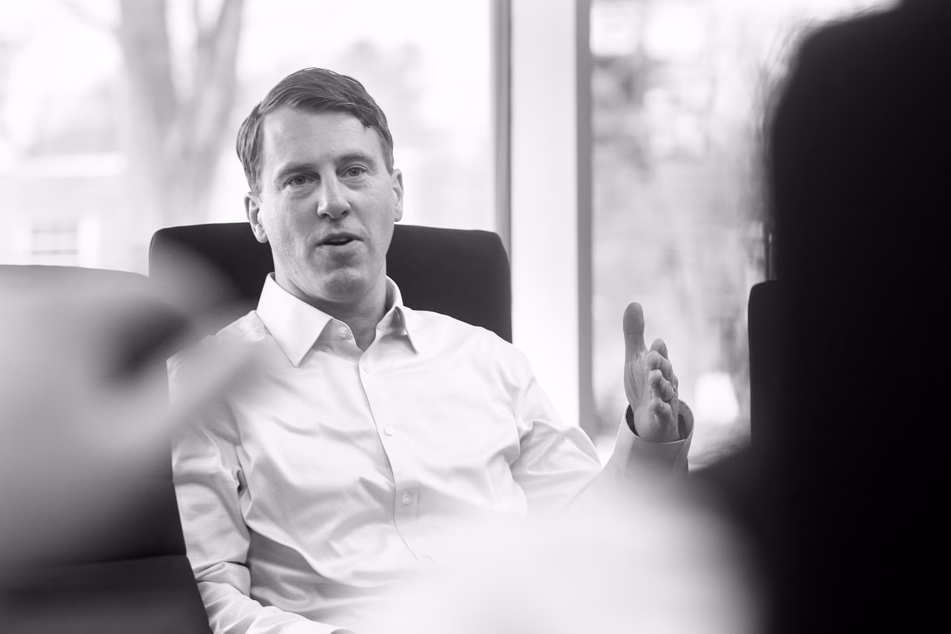 Patrick Gerbacht in a meeting