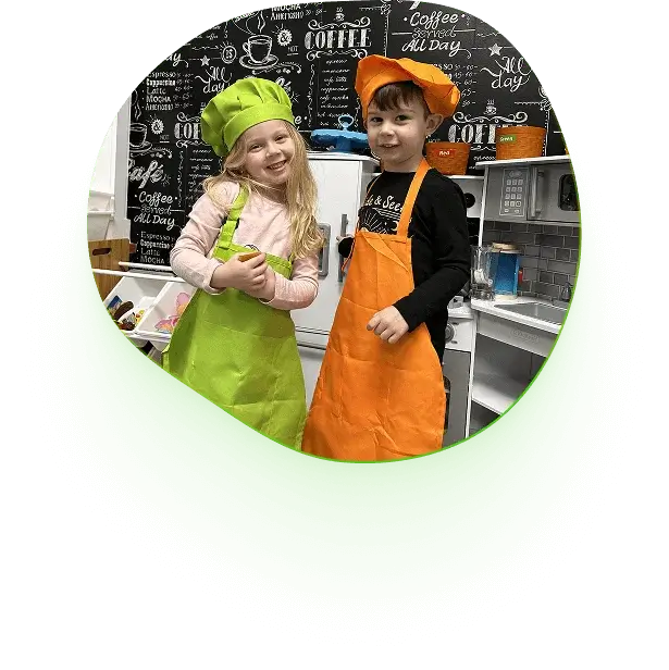 An image of a large event setup with decorations and guests enjoying the occasion