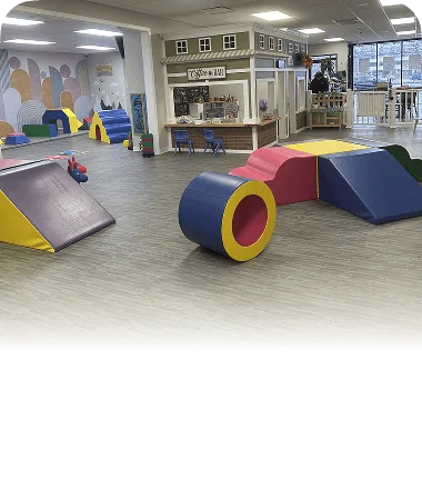 An image of an indoor open play zone for kids’ physical activities
