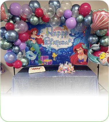 Princess‑themed birthday setup
