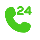 an icon of represent 24 hours call available