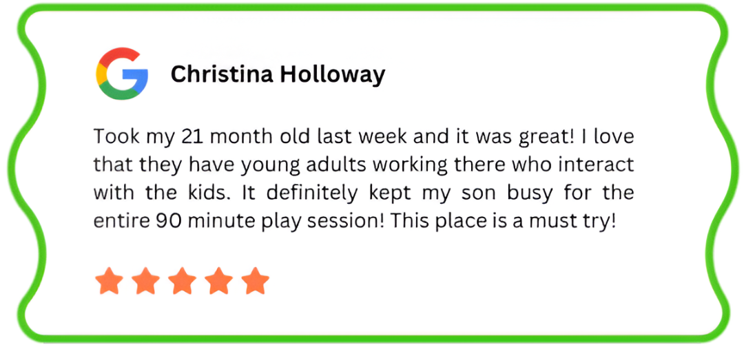 An image of a 5-star Google review by Christina Holloway