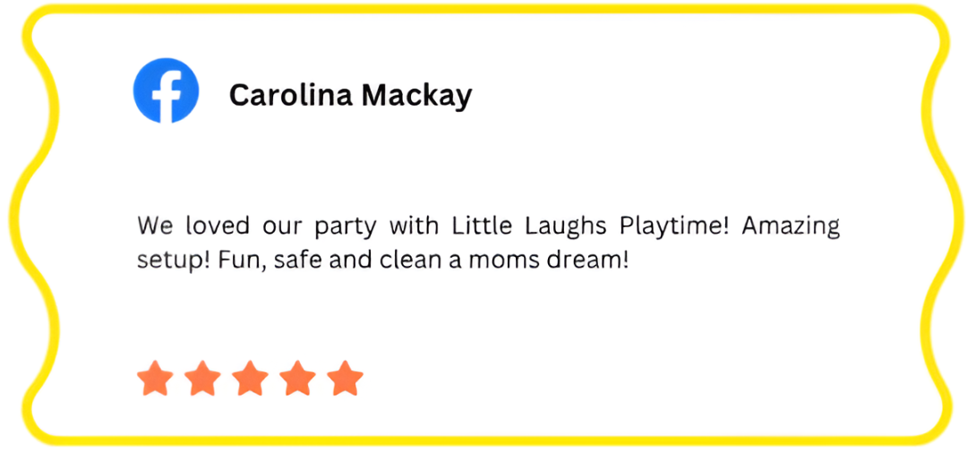 An image of a 5-star Google review Carolina Mackay