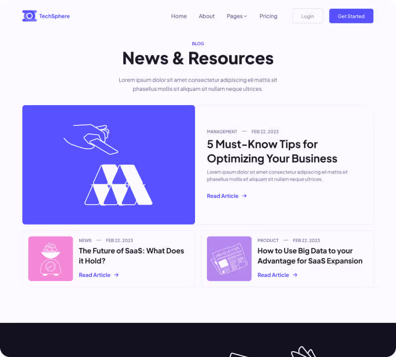 Sales Hero Page Blog