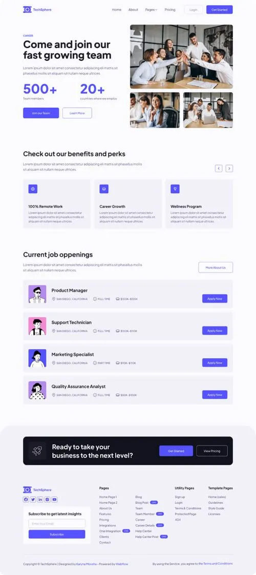 Sales Page Preview Career