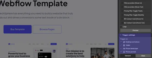 a screenshot of an interaction settings