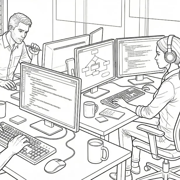 A server rack in a metal case