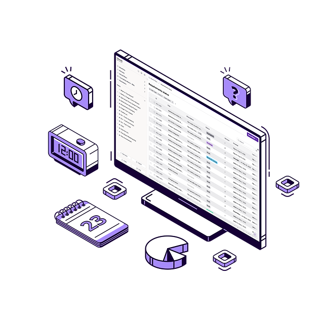 A server rack in a metal case