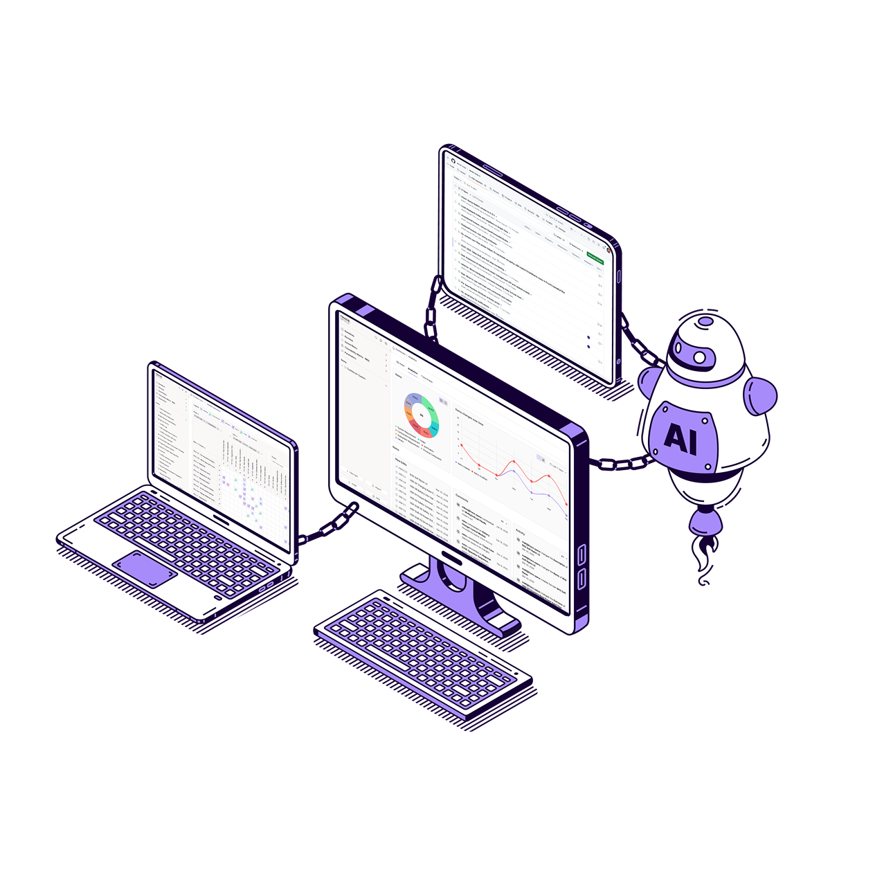 A server rack in a metal case