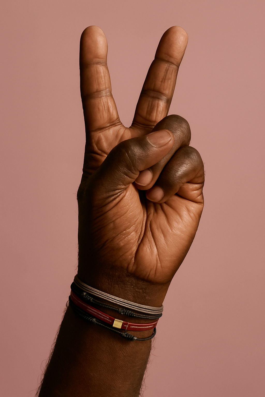 Jewelz jubileumcampagne - Goud Waard - sieraad handgebaar Peace