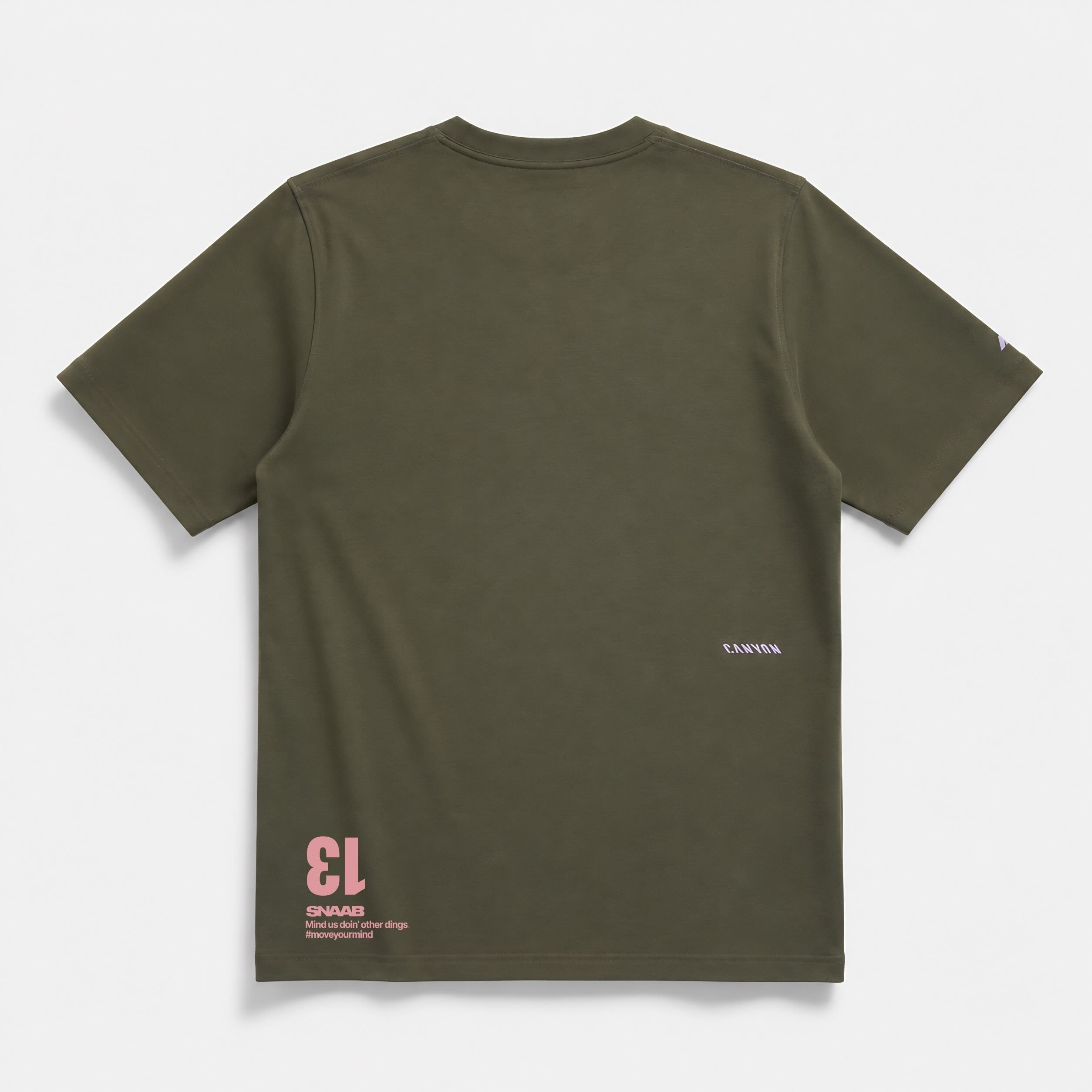 CANYON x SNAAB t-shirt olive back