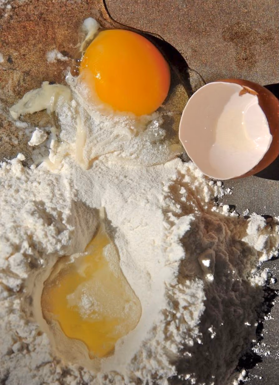 Eieren en meel ambacht bakker HERO