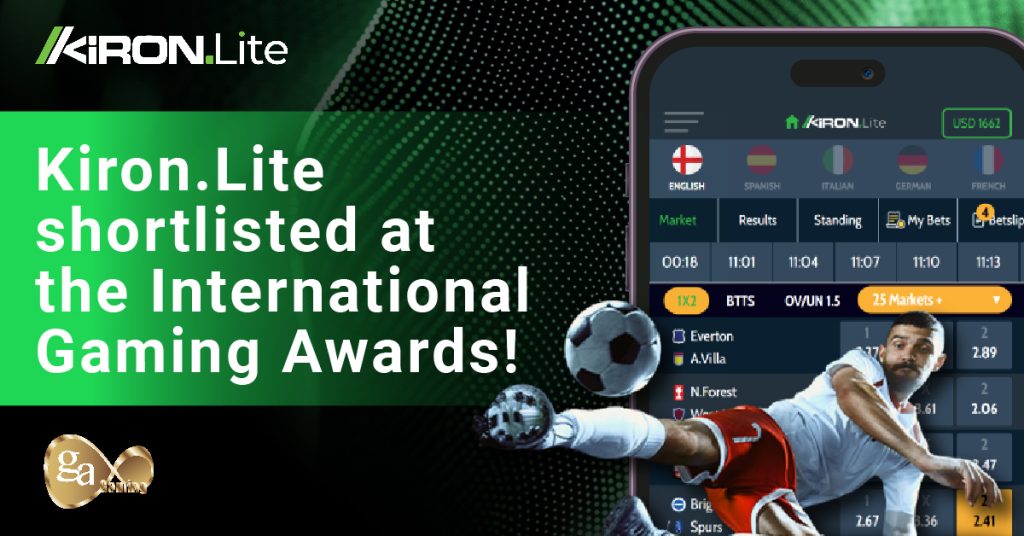 Kiron.Lite Shortlisted at the International Gaming Awards