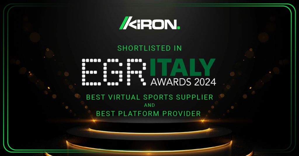 Kiron Interactive Shortlisted for Best Virtual Sports Supplier and Best Platform Provider at EGR Italy Awards 2024