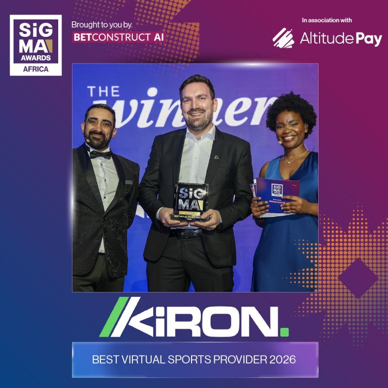 Kiron Wins Best Virtual Sports Provider at the SiGMA Africa Awards 2026