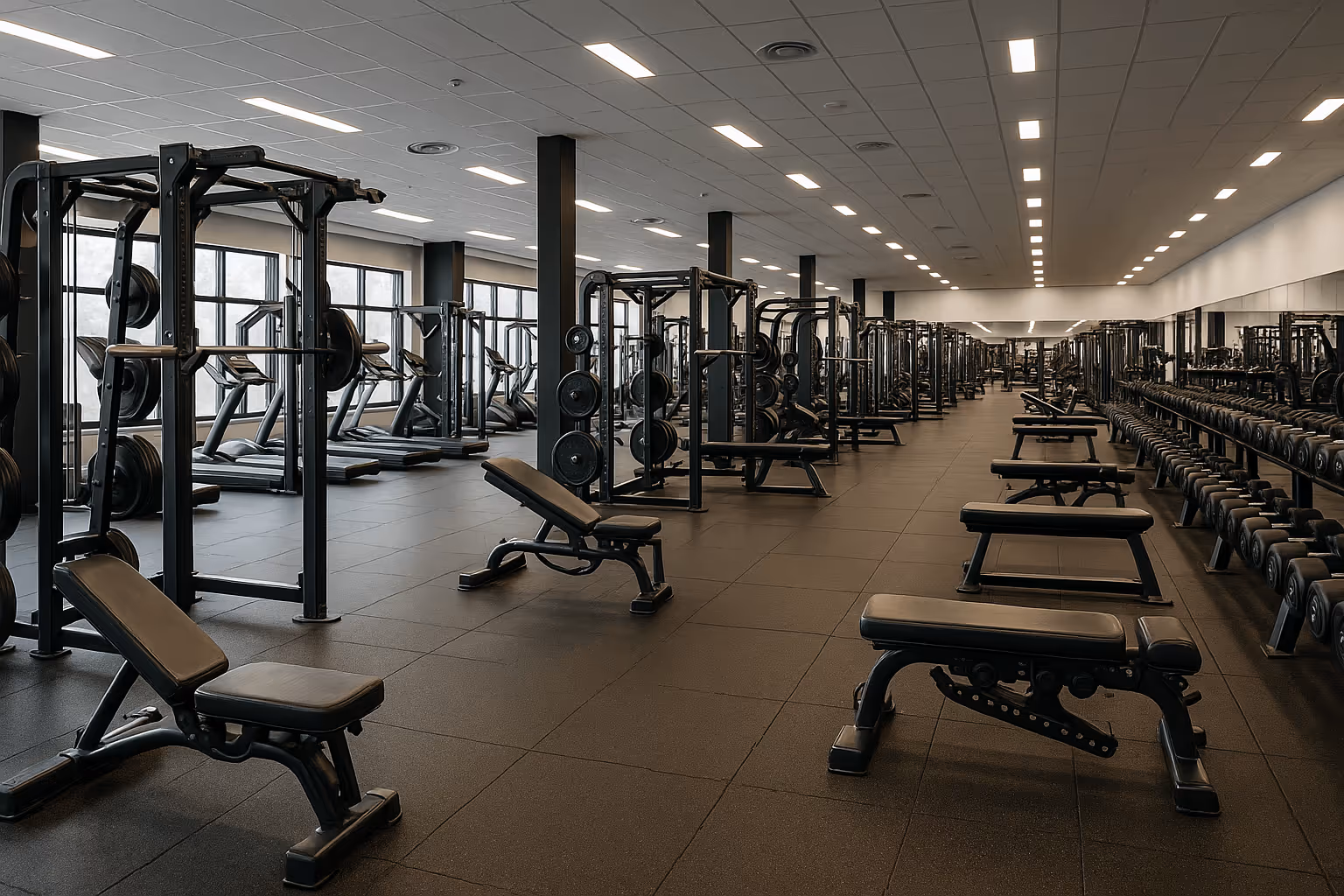A clean Commercial Gym in Melbourne