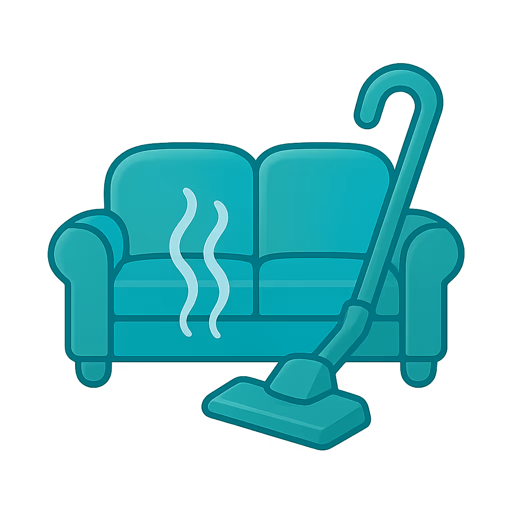 Couch and sofa steam cleaning
