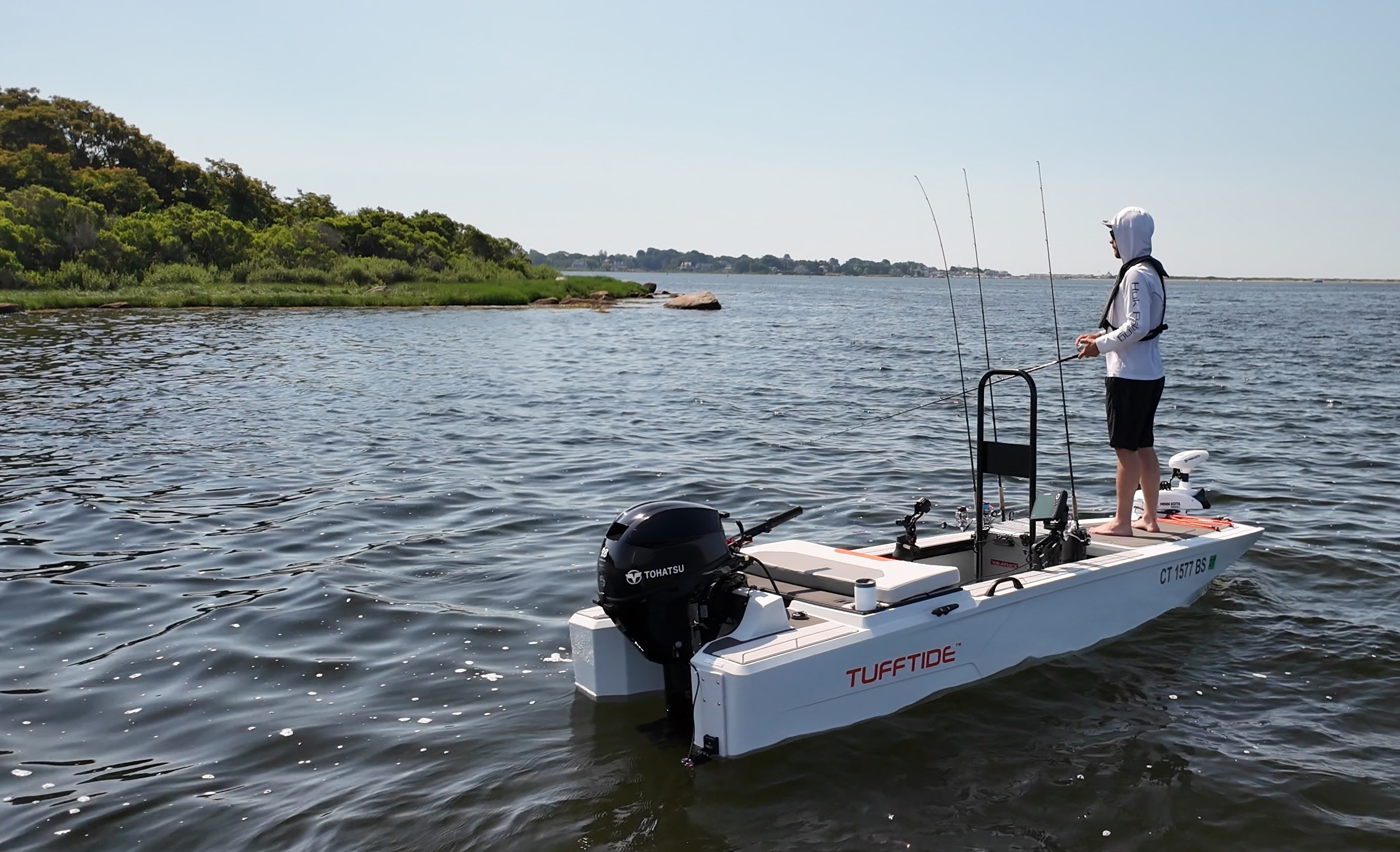 TuffTide 13 stern and outboard motor