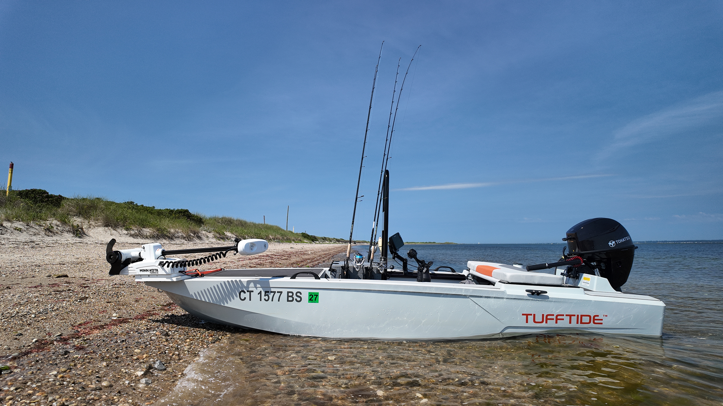 TuffTide 13 shallow water fishing boat