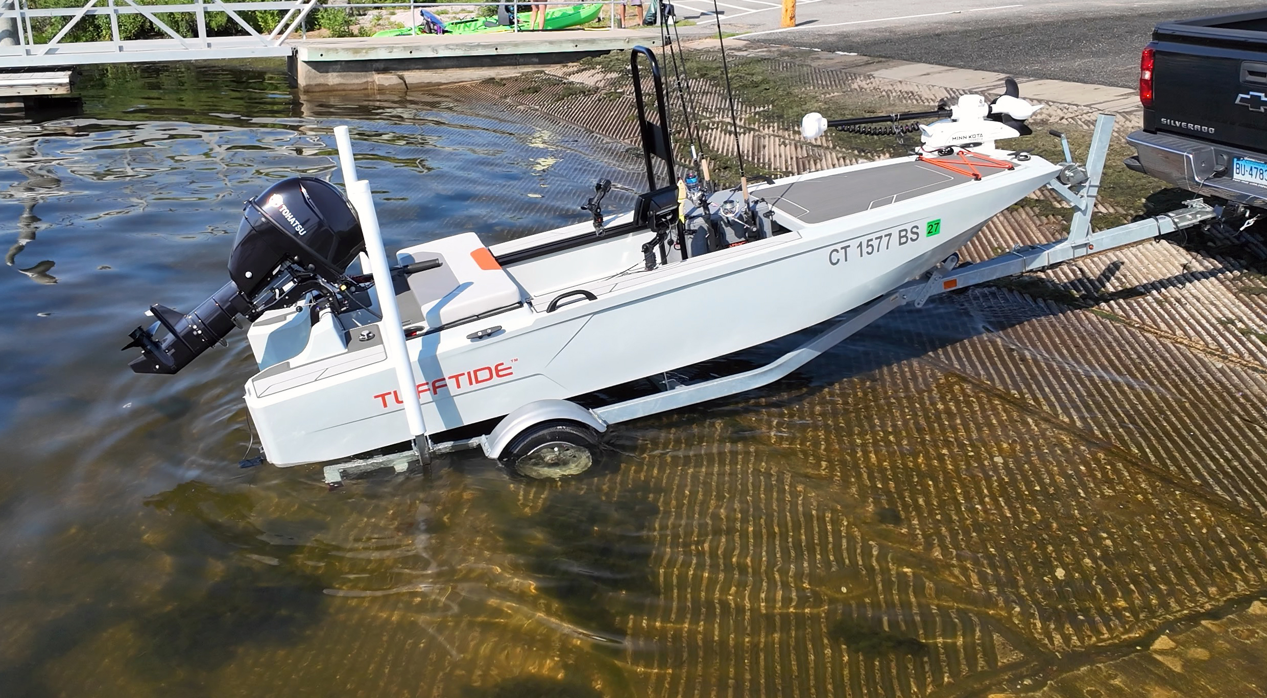 TuffTide 13 at the boat ramp
