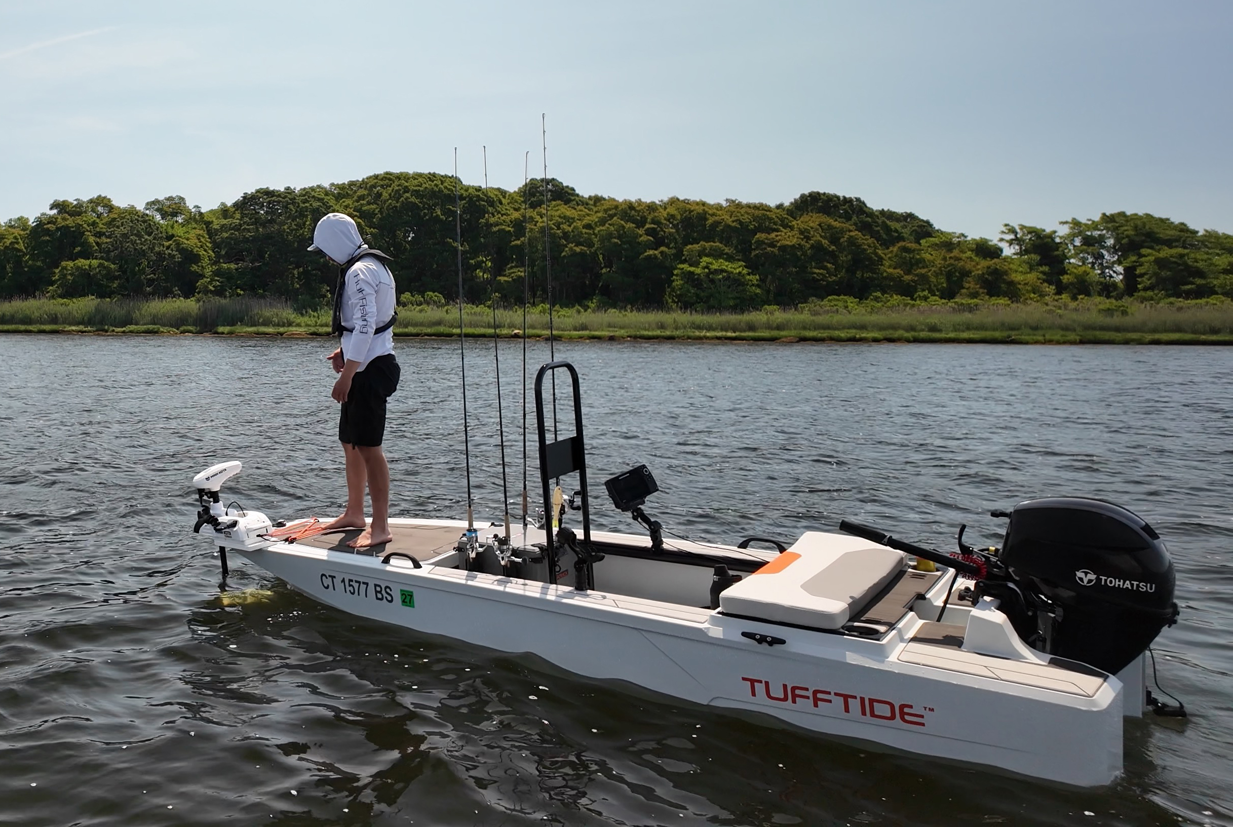 TuffTide 13 rigged for fishing