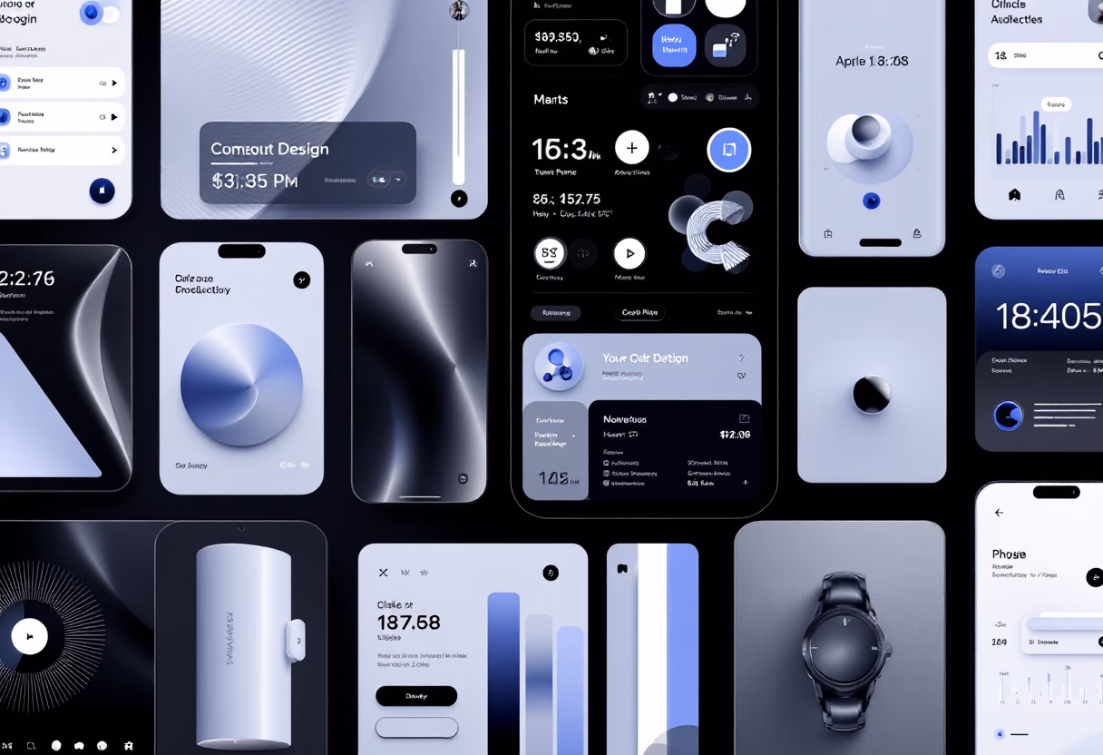 productivity app interface as main focus