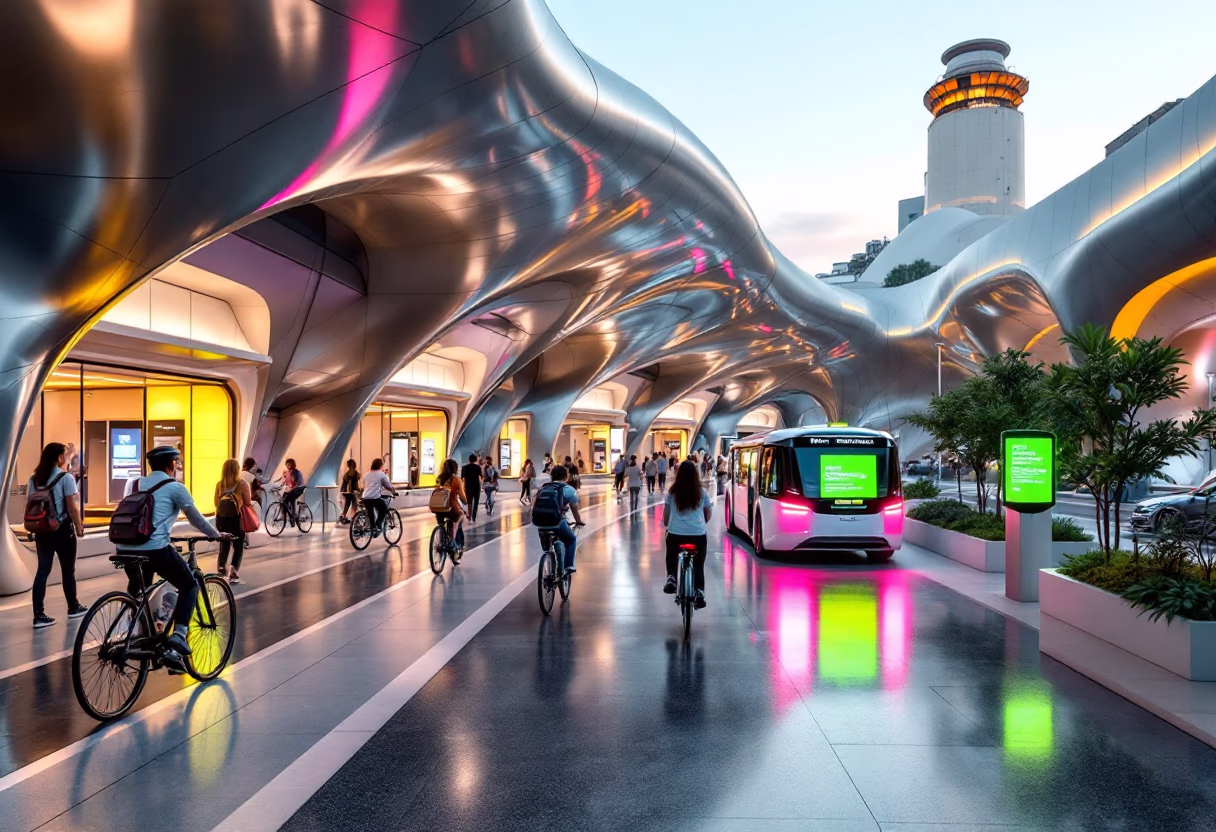 image of city landscape (for a mobility and transportation)