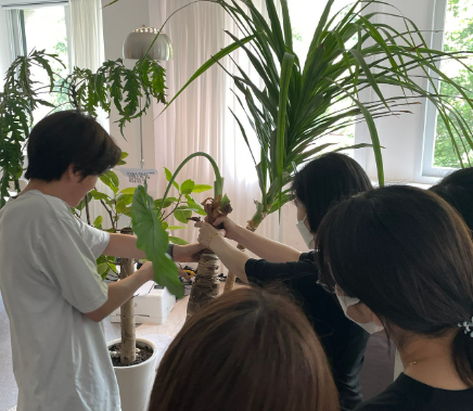 Employees working together in the office