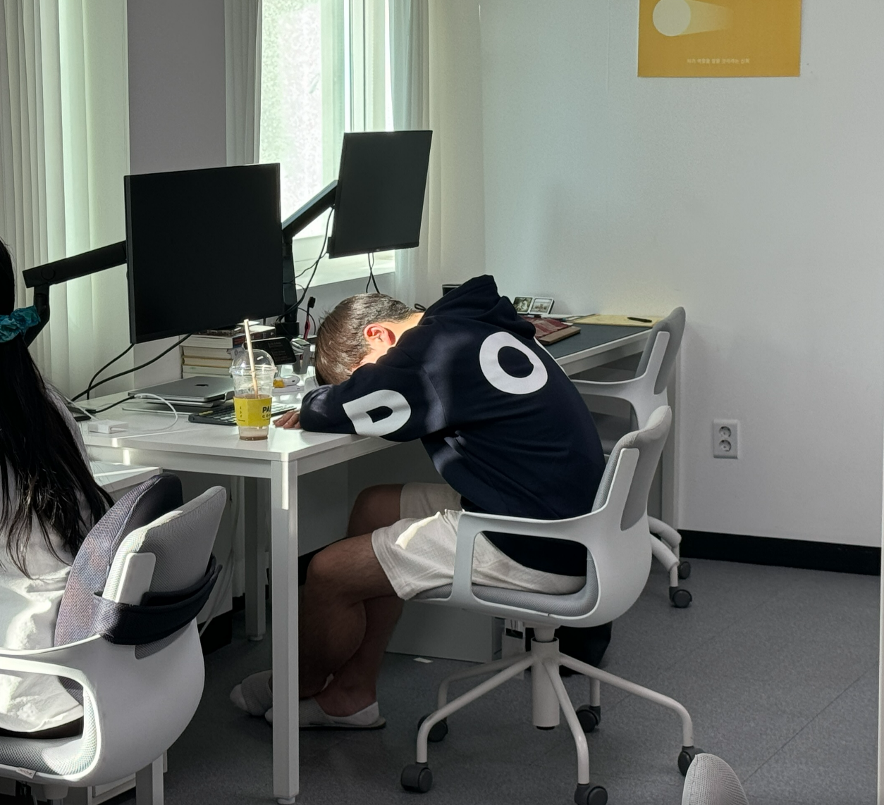 Employees working together in the office