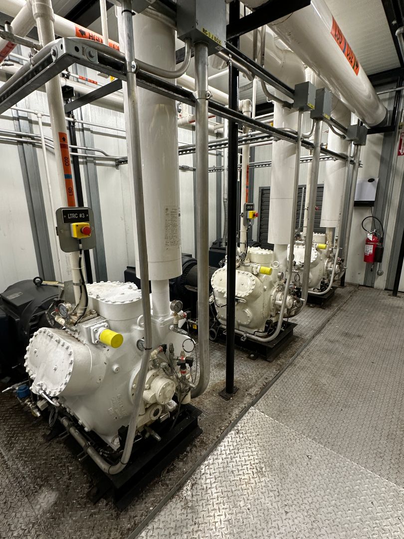 Industrial refrigeration CO2 compressors for cold storage facilities