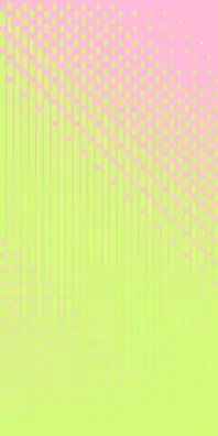 A pink and green background with a lot of dots.