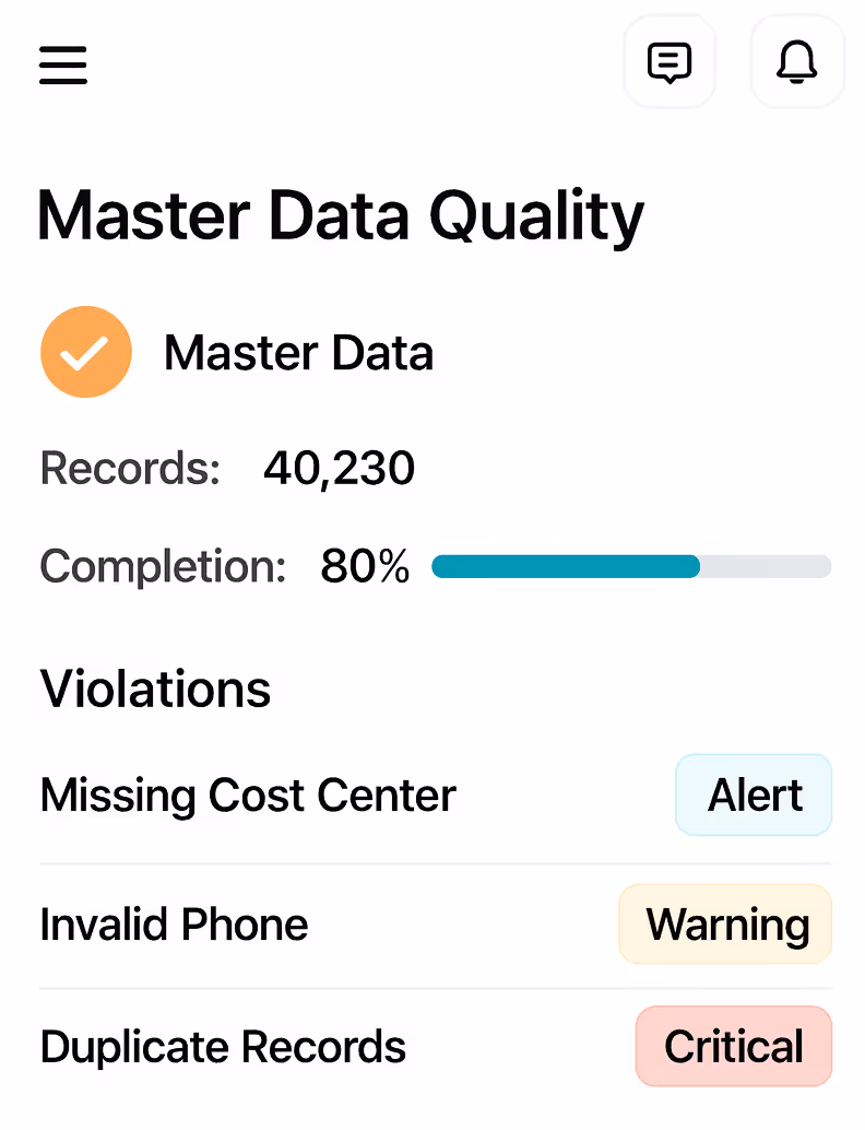 Master Data Quality automation with AI - Transformance