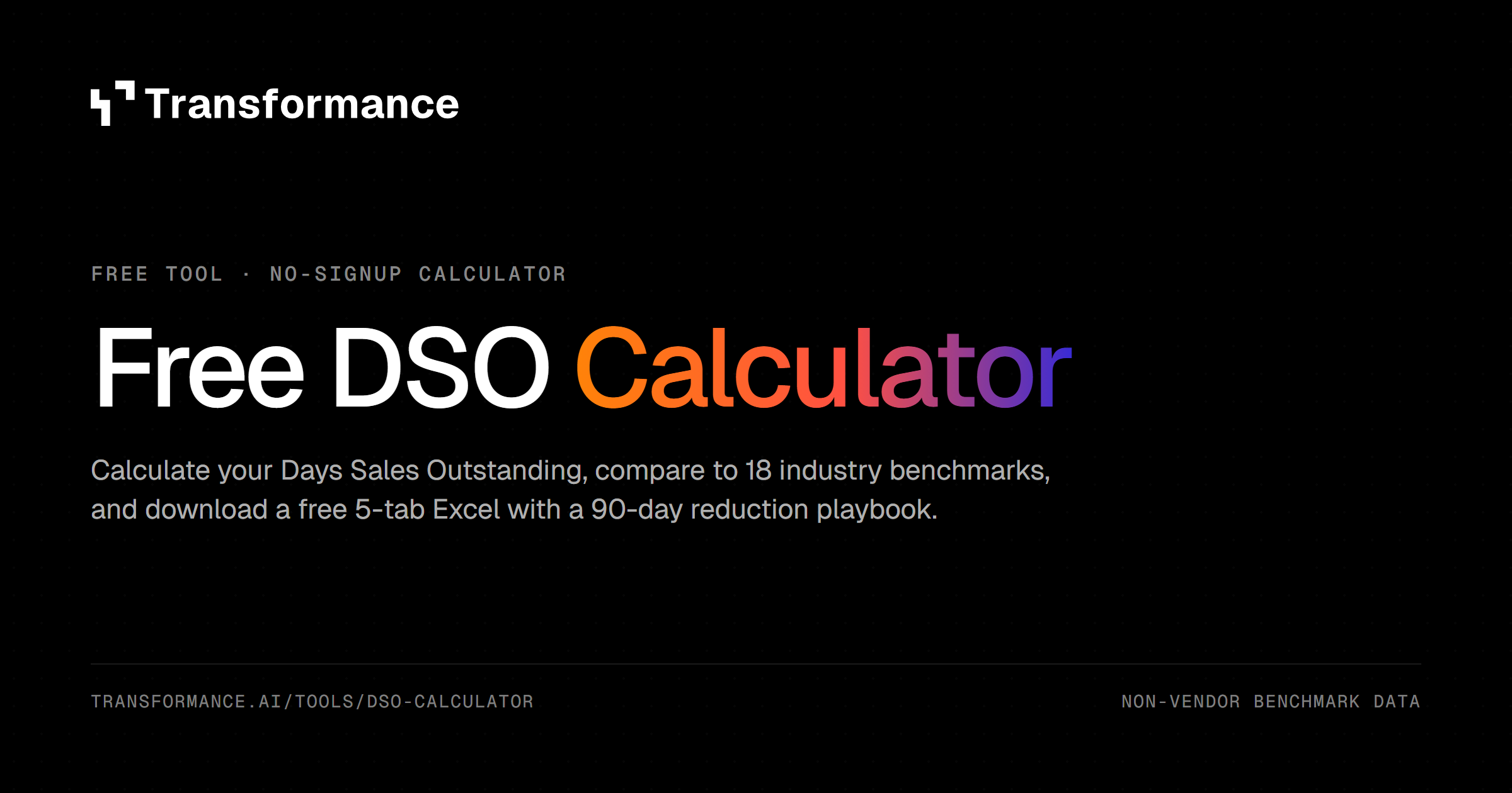 Transformance DSO calculator preview