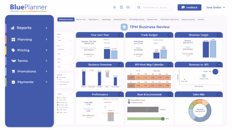 A Screenshot of Upclear blue planner