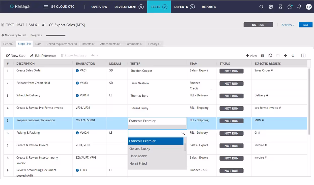 Legacy automation software screenshot