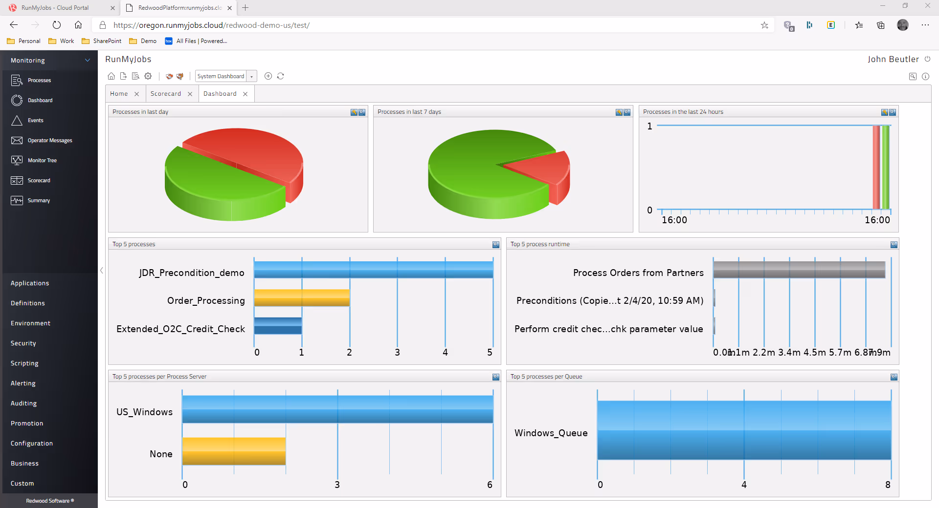 Legacy automation software screenshot