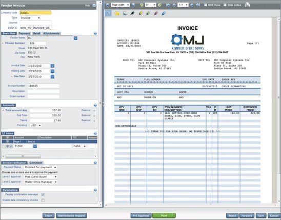 Esker AP and AR combined automation software dashboard