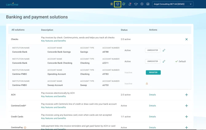 Centime mid-market cash management platform with AP, AR, and forecasting visibility